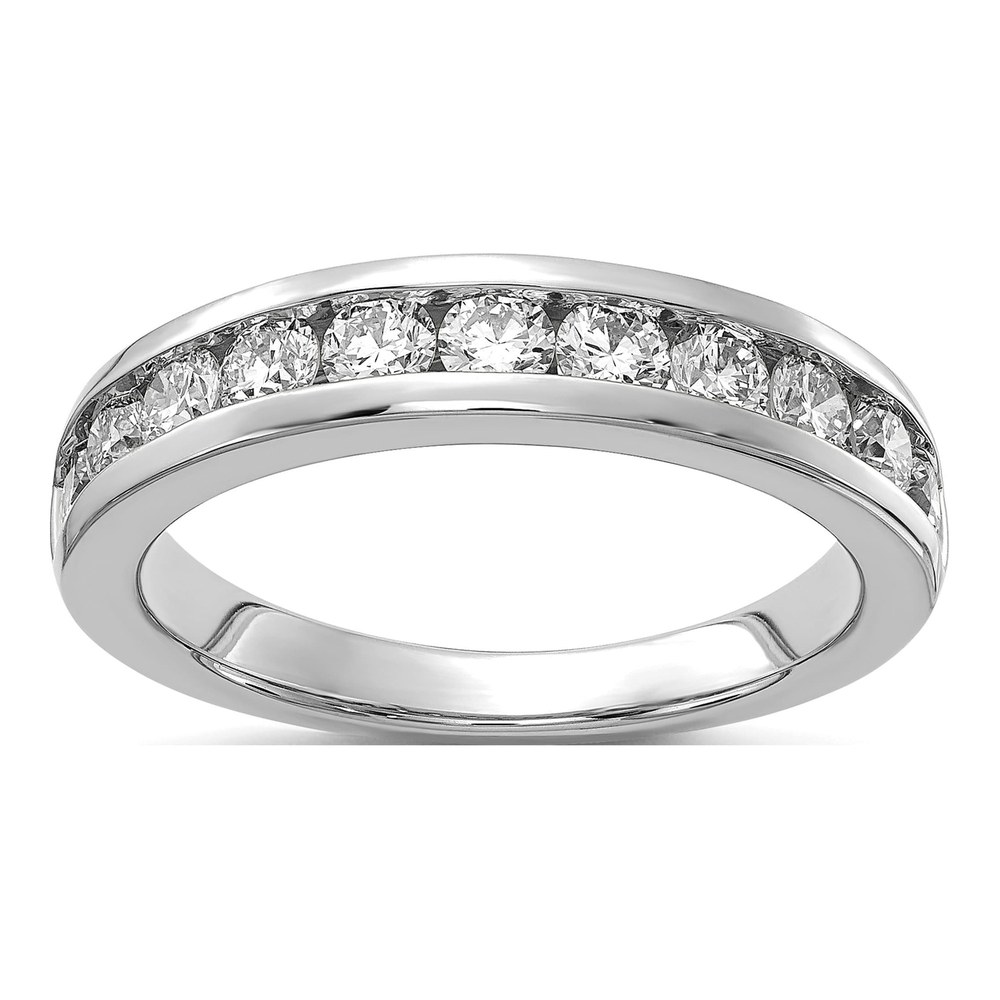 14K White Gold 1 ct tw Lab-Grown Diamond Wedding Band