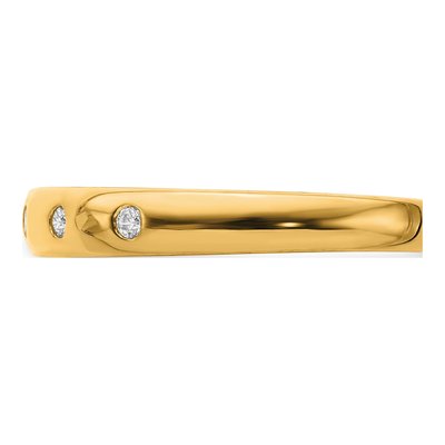 10K Yellow Gold 1/20 ct tw 5-Stone Diamond Ring – view 3