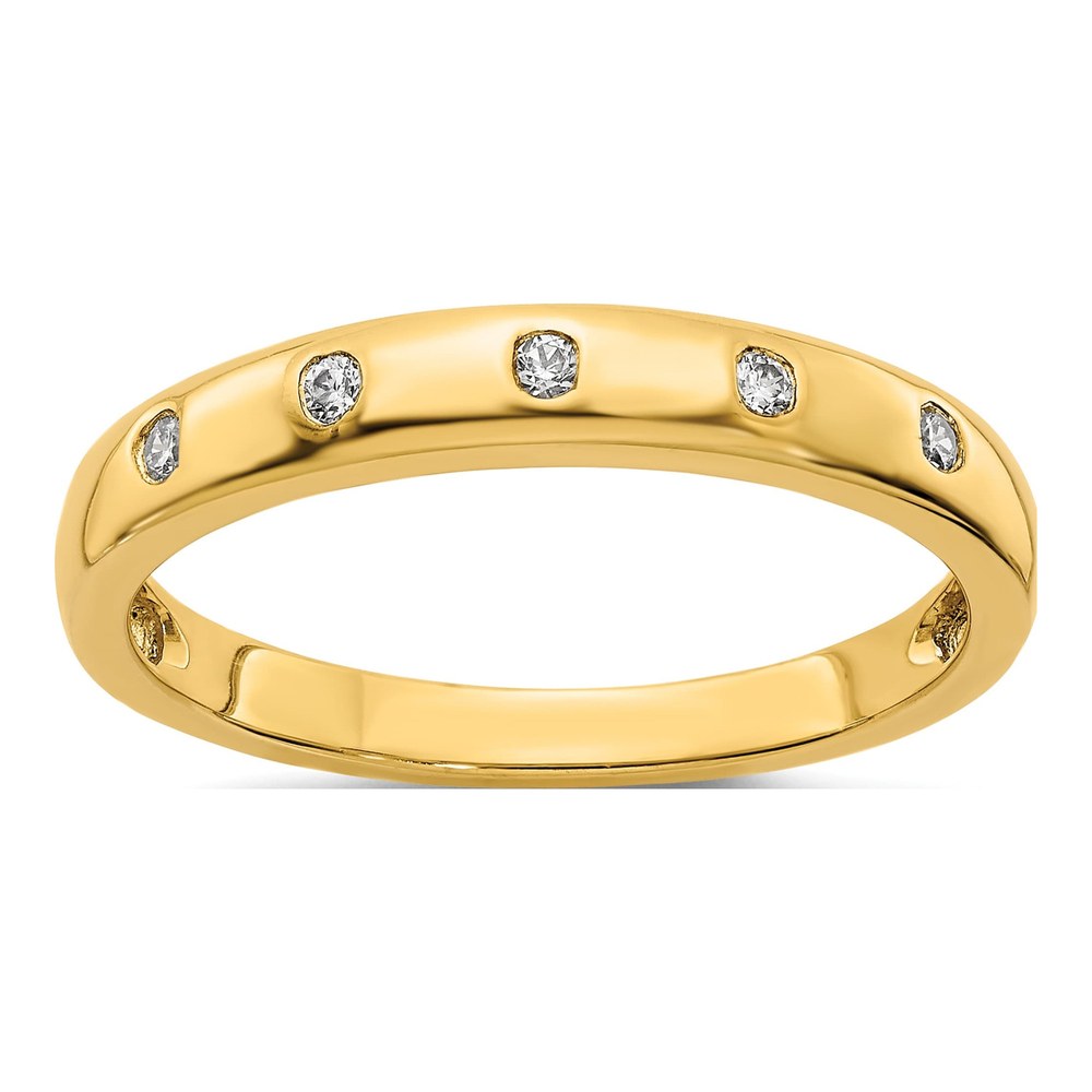 10K Yellow Gold 1/20 ct tw 5-Stone Diamond Ring