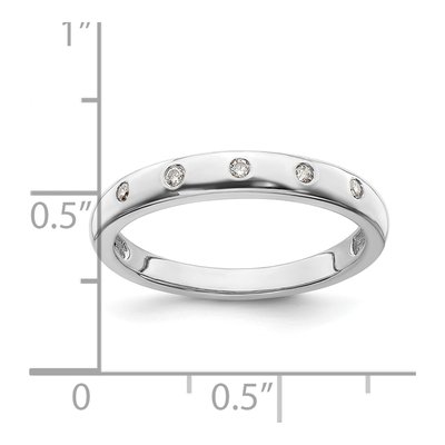 14K White Gold 1/20 ct tw Diamond 5-Stone Ring – view 3