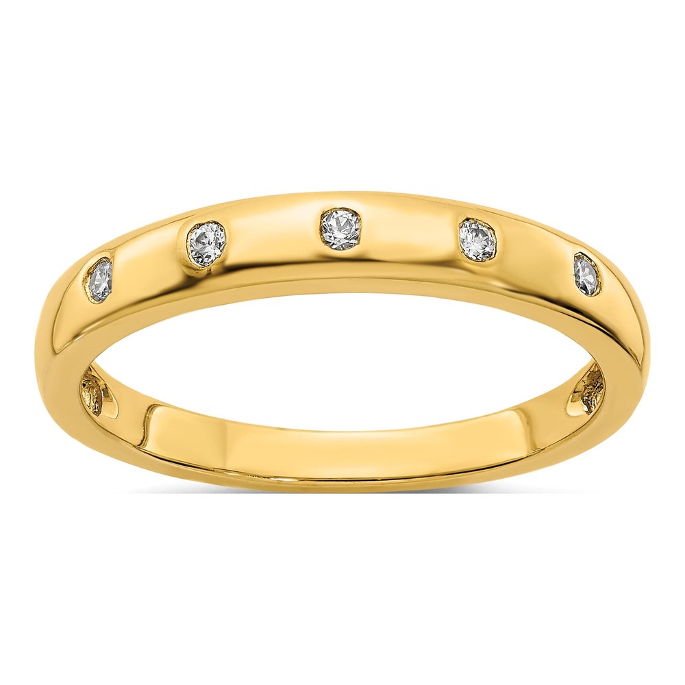 14K Yellow Gold 1/20 ct tw Diamond 5-Stone Ring