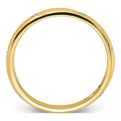 10K Yellow Gold 1/10 ct tw Diamond 6-Stone Ring – view 2