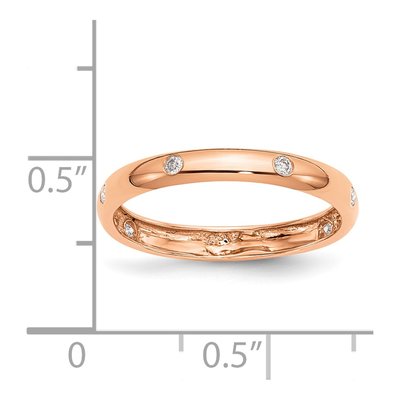 14K Rose Gold 1/10 ct tw Diamond 6-Stone Ring – view 4
