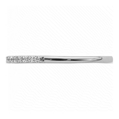 10K White Gold 1/8 ct tw Diamond Anniversary Wedding Band – view 3