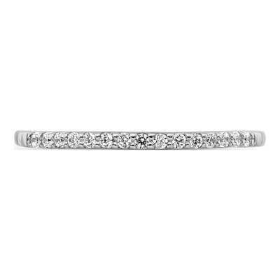 10K White Gold 1/8 ct tw Diamond Anniversary Wedding Band – view 4
