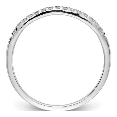 14K White Gold 1/8 ct tw Diamond Wedding Band – view 3
