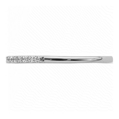 14K White Gold 1/8 ct tw Diamond Wedding Band – view 4