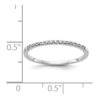 14K White Gold 1/8 ct tw Diamond Wedding Band – view 5