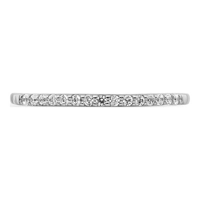 14K White Gold 1/8 ct tw Diamond Wedding Band – view 6