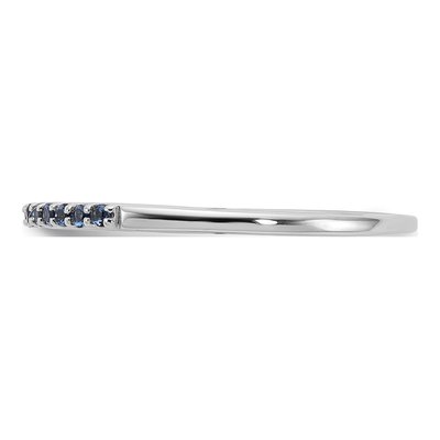 10K White Gold Sapphire Ring – view 3