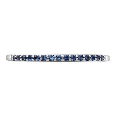 10K White Gold Sapphire Ring – view 4