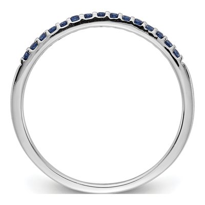 14K White Gold Sapphire Ring – view 3