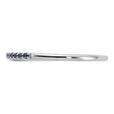 14K White Gold Sapphire Ring – view 4