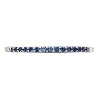14K White Gold Sapphire Ring – view 5