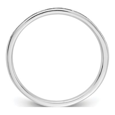 10K White Gold 1/6 ct tw Diamond Channel Wedding Band – view 2