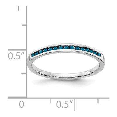 14K White Gold 1/6 ct tw Diamond Channel Wedding Band – view 2