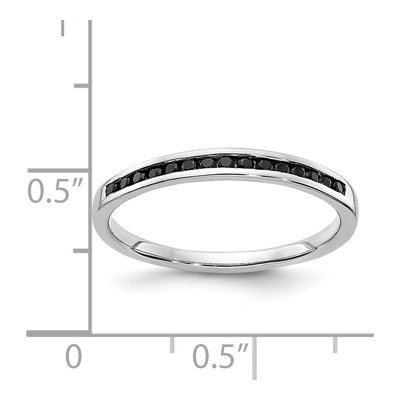 14K White Gold 1/6 ct tw Diamond Channel Wedding Band – view 3