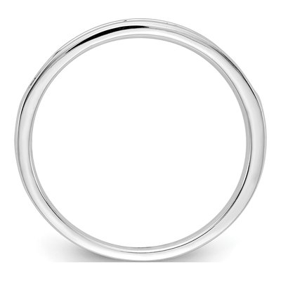 14K White Gold 2mm Pink Sapphire Channel Band – view 2