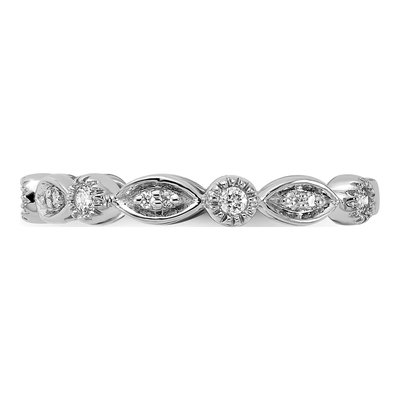 14K White Gold 1/5 ct tw Diamond Fashion Ring – view 4
