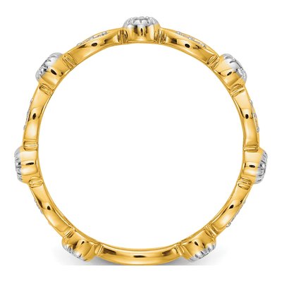 14K Yellow Gold 1/5 ct tw Diamond Fashion Ring – view 3