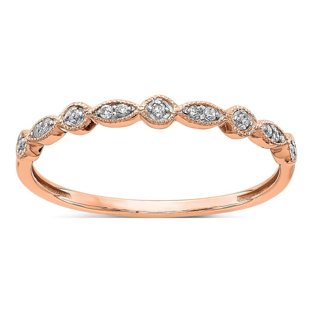 10K Rose Gold 1/20 ct tw Diamond Fancy Ring