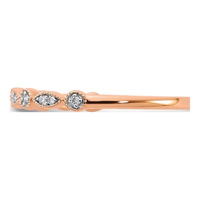 14K Rose Gold 1/20 ct tw Diamond Fancy Ring – view 5