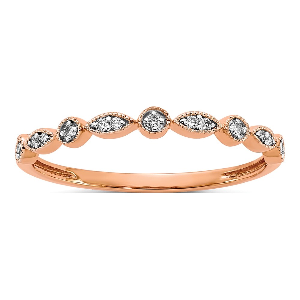 14K Rose Gold 1/20 ct tw Diamond Fancy Ring