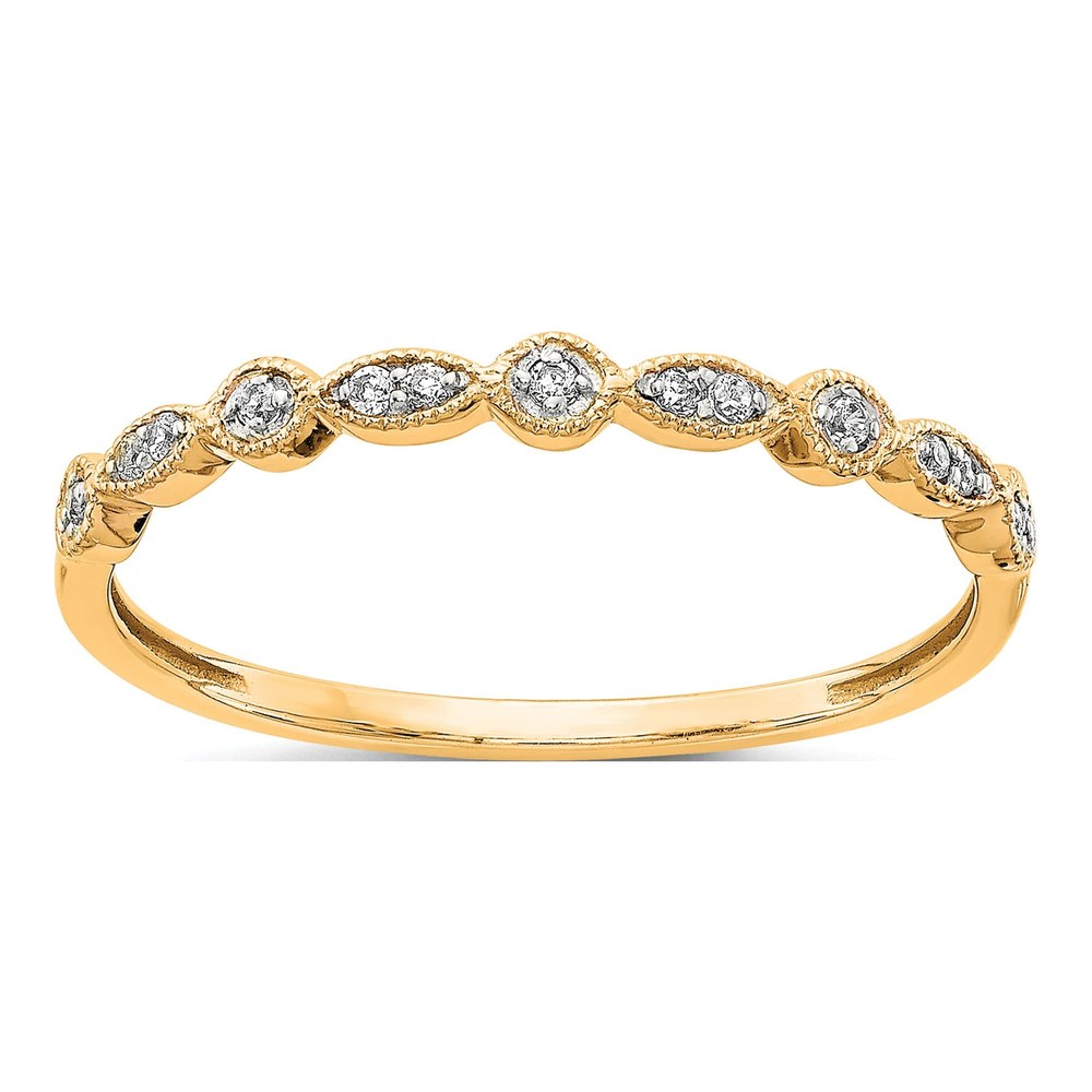 14K Yellow Gold 1/20 ct tw Diamond Fancy Ring