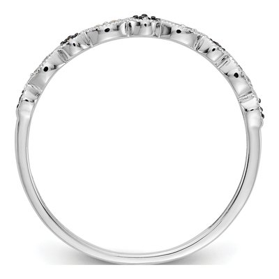 10K White Gold 1/20 ct tw Diamond Fancy Ring – view 2