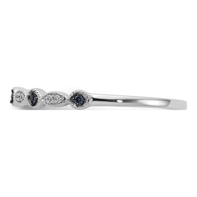 10K White Gold 1/20 ct tw Diamond Fancy Ring – view 3