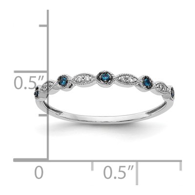 10K White Gold 1/20 ct tw Diamond Fancy Ring – view 5