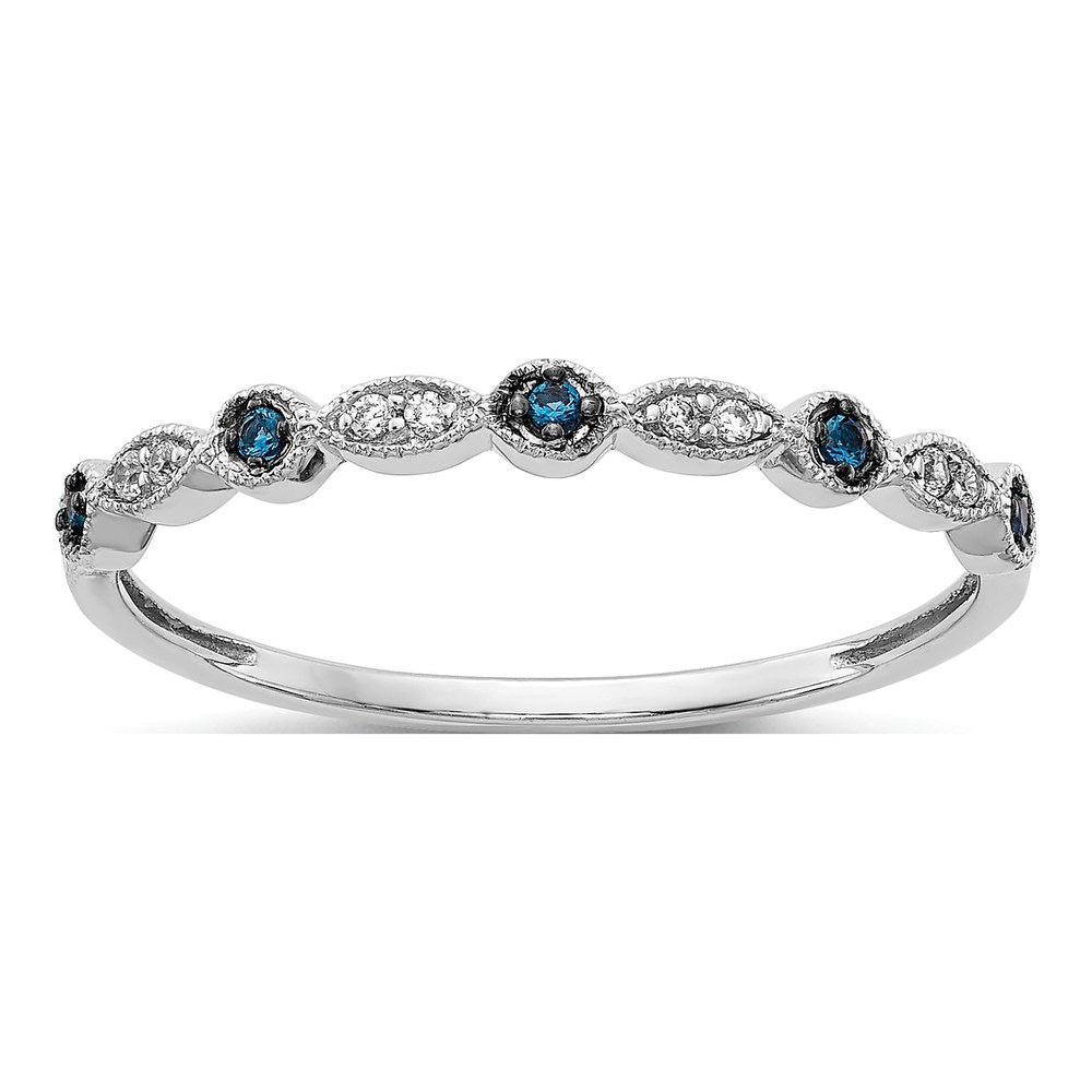 10K White Gold 1/20 ct tw Diamond Fancy Ring