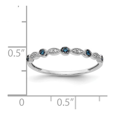 14K White Gold 1/20 ct tw Diamond Fancy Ring – view 6