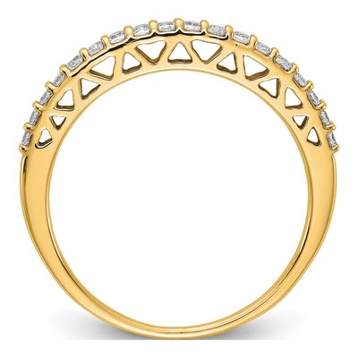 14K Yellow Gold 1/4 ct tw Lab-Grown Diamond Wedding Band – view 3