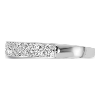 14K White Gold 0.41 ct tw Diamond 2-Row Wedding Band – view 3