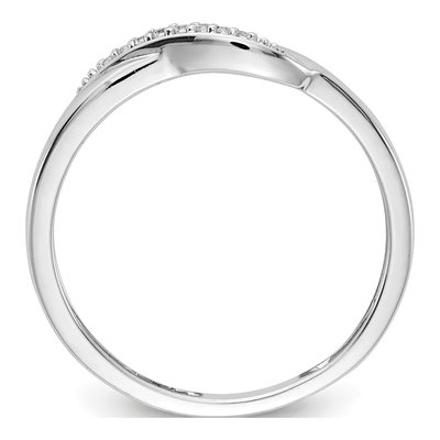 14K White Gold 1/20 ct tw Diamond Ring – view 3