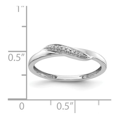 14K White Gold 1/20 ct tw Diamond Ring – view 5