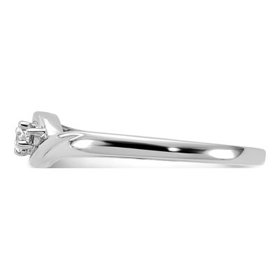 10K White Gold 1/10 ct tw Diamond 3-Stone Ring – view 3