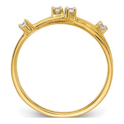 14K Yellow Gold 1/10 ct tw Diamond Fashion Ring – view 3