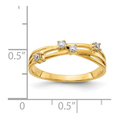14K Yellow Gold 1/10 ct tw Diamond Fashion Ring – view 4