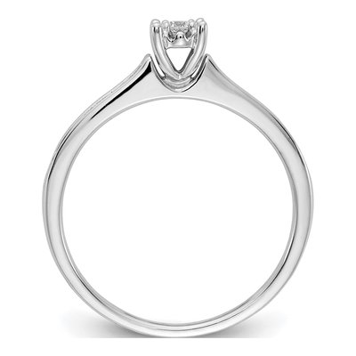 14K White Gold 1/10 ct tw Diamond Ring – view 3