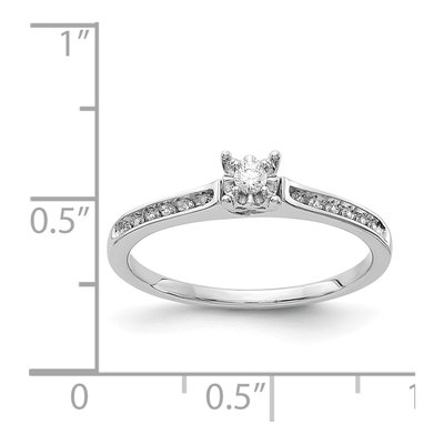 14K White Gold 1/10 ct tw Diamond Ring – view 5