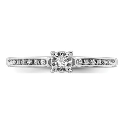 14K White Gold 1/10 ct tw Diamond Ring – view 6