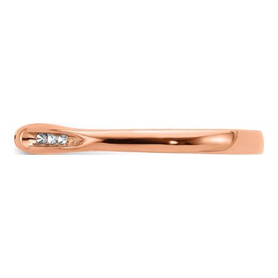 14K Rose Gold 1/8 ct tw Diamond Ring – view 4