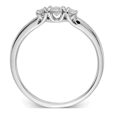 14K White Gold 1/4 ct tw Diamond 3-Stone Ring – view 2
