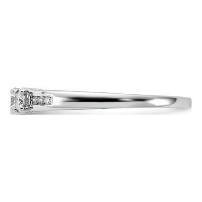 14K White Gold 1/4 ct tw Diamond 3-Stone Ring – view 3