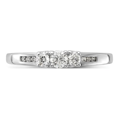 14K White Gold 1/4 ct tw Diamond 3-Stone Ring – view 5