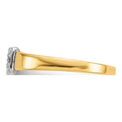 14K Yellow Gold Diamond Buckle Toe Ring – view 4