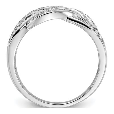 14K White Gold 1/2 ct tw Diamond Woven Ring – view 2