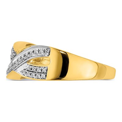 14K Yellow Gold 1/6 ct tw Diamond Ring – view 3